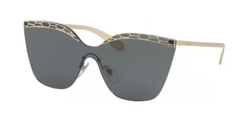 Image of Bvlgari BV6093 Sunglasses Pale Gold/Black 278/87 37mm