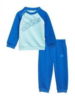 Image of Boys, adidas Infant Bl Fl Jogger Set, Blue, Size 12-18 Months