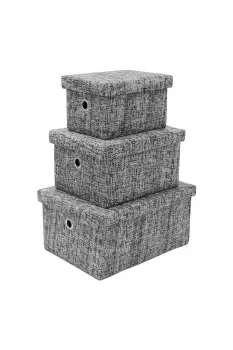Image of Urban Set of 3 Rectangle Paper Storage Baskets, Medium
