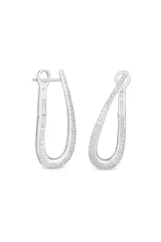 Image of Sterling Silver 925 Cubic Zirconia Front To Back Earrings