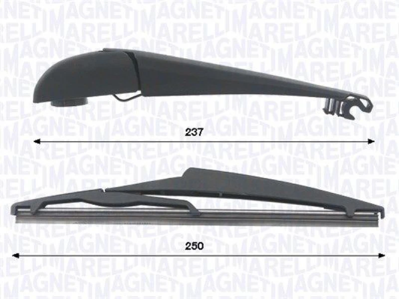 Image of MAGNETI MARELLI Wiper arm set MAGNETI MARELLI 000723180472