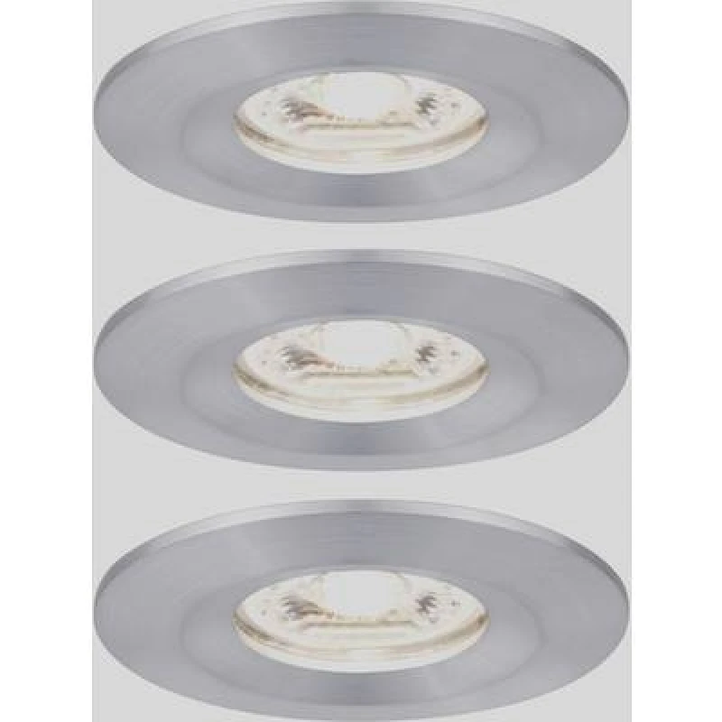 Image of Paulmann Paulmann 94305 EBL Nova mini Coin LED recessed light 3 Piece set LED (monochrome) 4 W Aluminium 94305