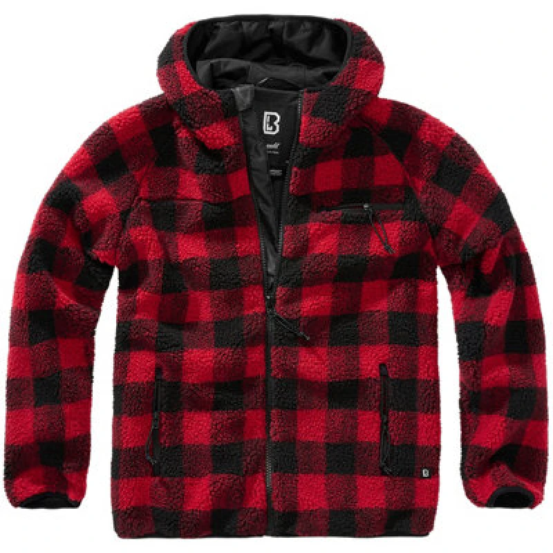 Image of Brandit Teddy Fleece Jacket Between-seasons Jacket red Black XXL Men