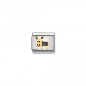 Image of Nomination Composable Classic th Animals Enamel Gold Don Link 030212/03