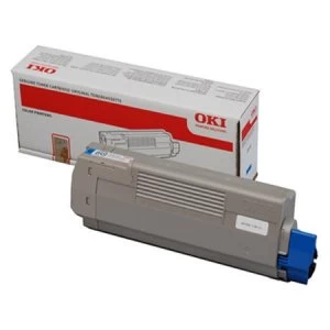 image of OKI 44059167 Cyan Laser Toner Ink Cartridge