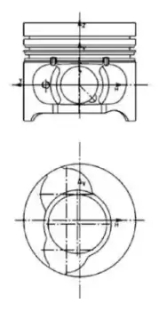 Image of Piston 40190600 by Kolbenschmidt