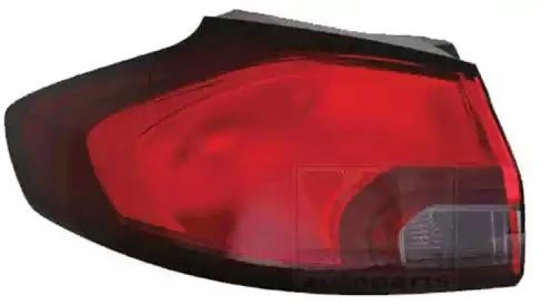Image of VAN WEZEL 3872931M Rear light Outer section, without bulb holder, Left Combination Rearlight (391)