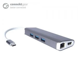 image of CONNEkT Gear USB Type C 8 in 1 Portable Dock/Hub