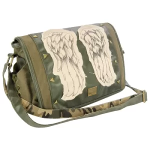 Image of Coop Walking Dead Daryl Wings Messenger Bag Fatigue Green