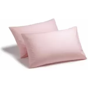 image of Charlotte Thomas Poetry Plain Dye 144 Thread Count Combed Yarns Pink Housewife Pillowcase Pair