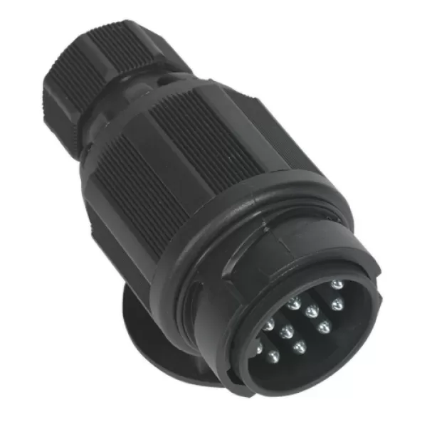 Image of Genuine SEALEY TB54 Towing Plug 13-Pin Euro Plastic 12V Twin Inlet