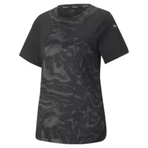 Puma Graphic Short Sleeve T Shirt Womens - Black