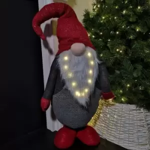 image of 112cm Glowing Christmas Gnomes Doll LED Gonk Handmade Santa Decoration