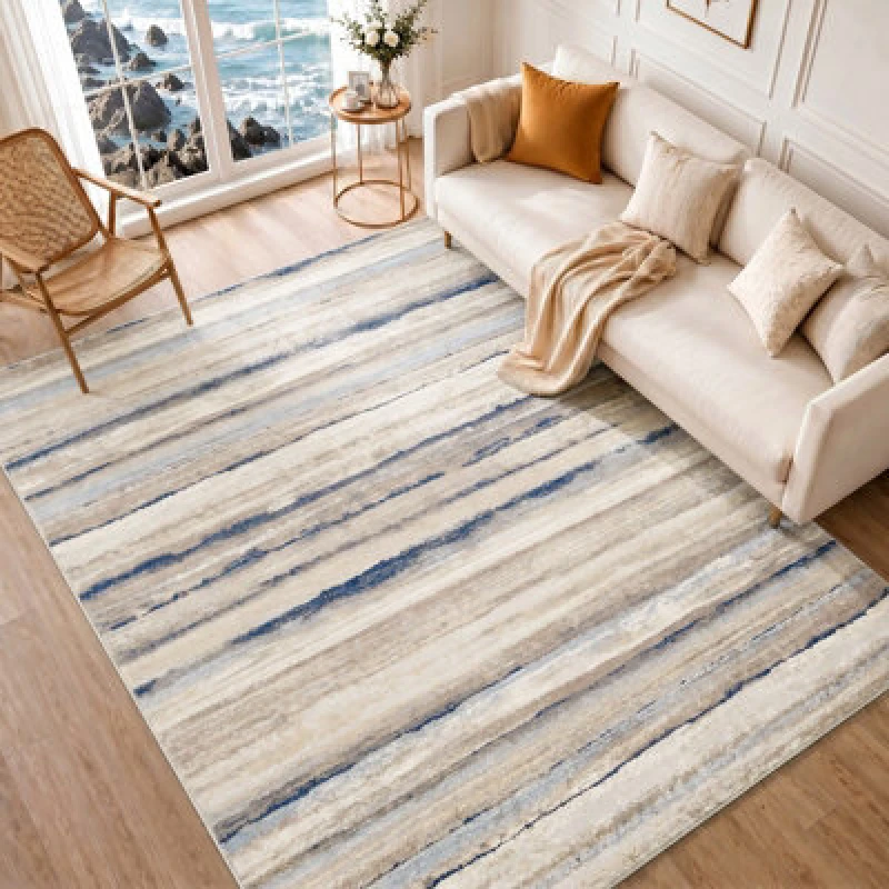 Image of Livabliss Scandi Modern Brown Pandora Area Rug 160 X 215cm - Easy Care, Non Shedding, Ideal For Living Room & Bedroom