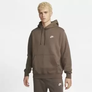 Image of Nike Sportswear Club Fleece Pullover Hoodie Mens - Brown