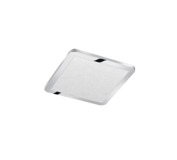 Image of Cesar Modern 30cm Bathroom Ceiling Light Chrome 3000K IP44