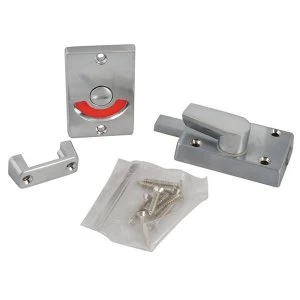 Image of Yale Locks Indicator Bolt for Bathrooms or W.C Doors Satin Chrome P127