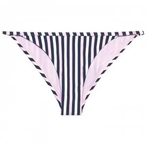 image of Jack Wills Midgrove String Bikini Pant - Pink Navy Strip