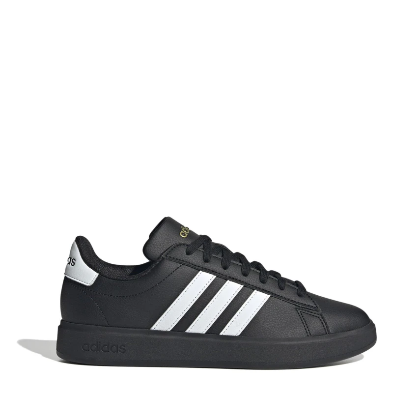 Image of adidas Womens Grand Court Sneakers - Black 5