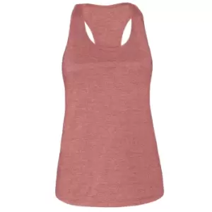 Bella + Canvas Womens/Ladies Racerback Tank Top (S) (Heather Mauve)