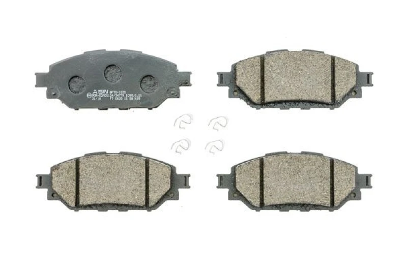 Image of AISIN BPTO-1030 Brake pad set Premium ADVICS by AISIN excl. wear warning contact Brake Pad Set,disc brake (402)
