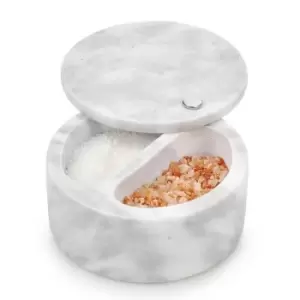 image of Homiu Marble 2 Compartment Condiment Set