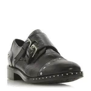 image of Dune London Gryffin Studded Monk Shoes - Black