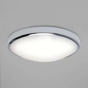Image of LED 1 Light Bathroom Flush Ceiling Light Polished Chrome IP44
