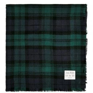 image of Jack Wills Aber Heritage Checked Scarf - Green