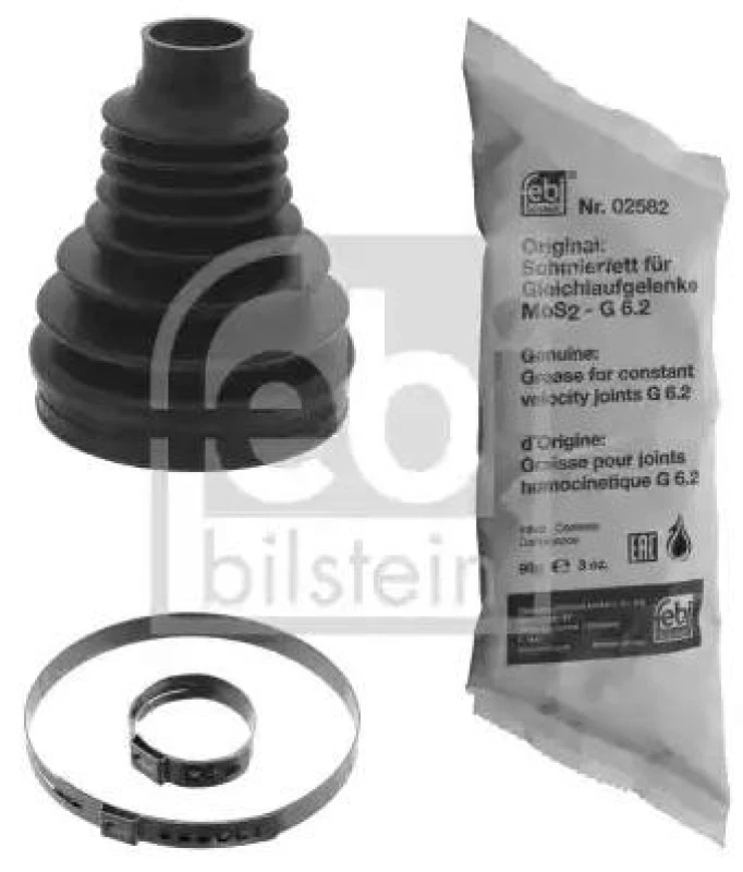 Image of FEBI BILSTEIN 100641 CV Boot transmission sided, Thermoplast Thermoplast Bellow,drive shaft (194)