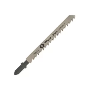 Image of CK Tools T0865L Jigsaw Blades For Wood Card Of 5