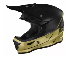 SHOT Furious Raw 3.0 Black Gold Matt Offroad Helmet XL