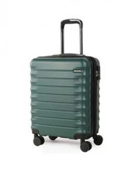 Image of Rock Luggage Synergy Carry-On 8 Wheel Forest Green Suitcase
