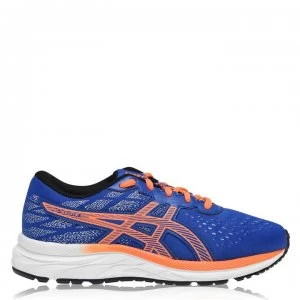 image of Asics Gel Excite 7 Junior Boys Running Shoes - Blue/Orange