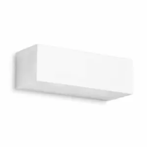Image of Wall lamp Ges, White plaster, 22 cm