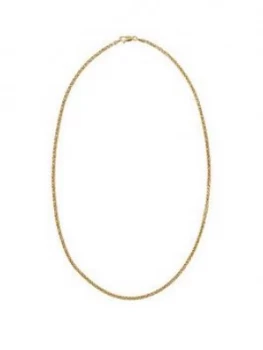 Image of Love Gold 9Ct Gold 18" Spiga Chain Necklace