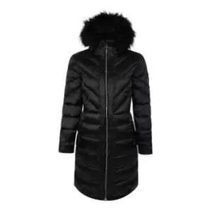 Dare 2b Julien Macdonald Supression Longline Padded Jacket - Blk/BlkShine