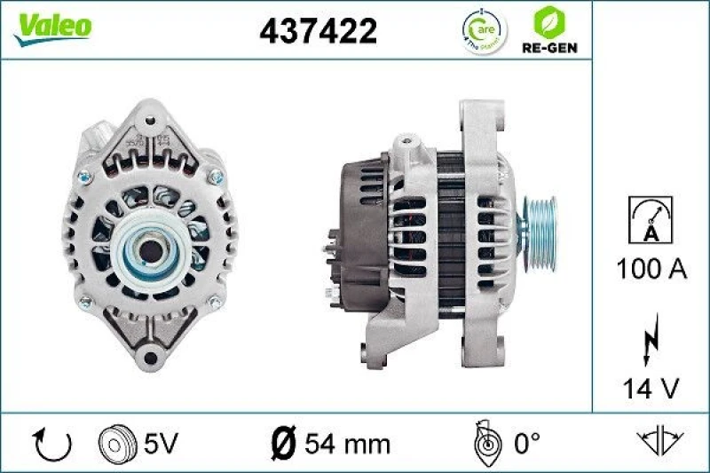 Image of Alternator VALEO 437422
