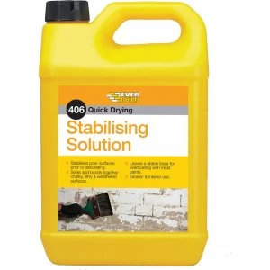 image of Everbuild 406 Stabilising Solution for Most Surfaces 5L