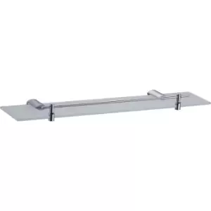 Image of Eclipse Glass Shelf in Chrome Zinc Alloy