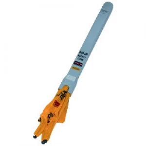 Image of Multilingual Pop up Caution Cone 76cm yellow