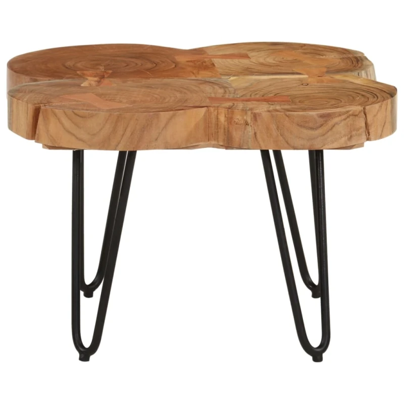Image of VIDAXL Coffee Table 36cm 4 Trunks Solid Wood Acacia Vidaxl 8720845824860