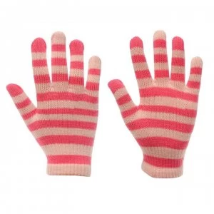 image of Gelert Magic Glove Juniors Girls - Pink Stripe