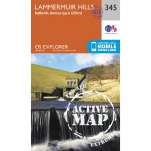 Image of Lammermuir Hills by Ordnance Survey (Sheet map, folded, 2015)