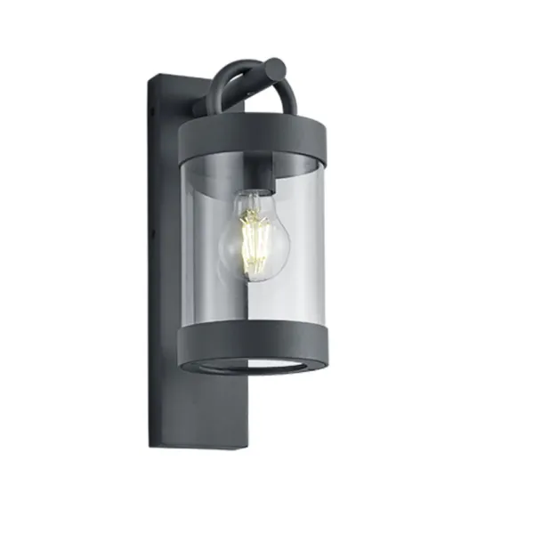 Image of Sambesi Modern Outdoor Wall Lantern Anthracite IP44 with Dusk sensor