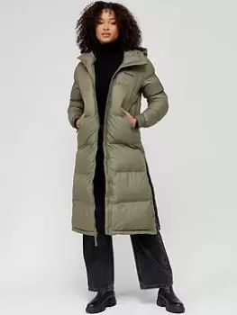 Image of Columbia Pike Lake Long Jacket - Green , Green, Size XS, Women