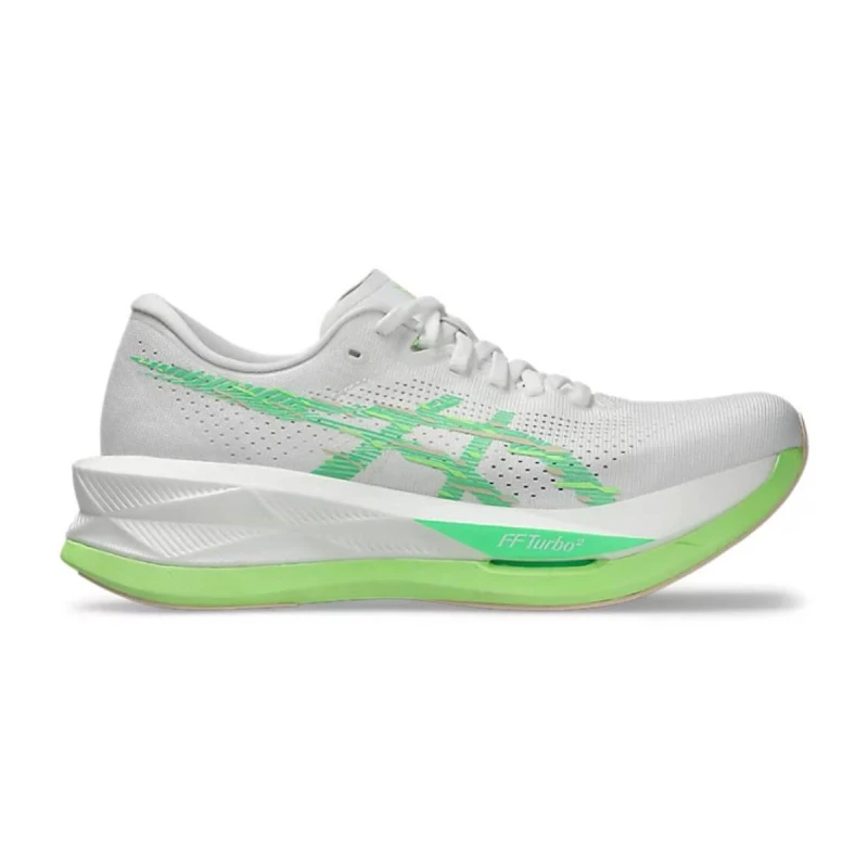 Image of Asics Sonicblast Ekiden White Green SS26 Womens Shoes, Size 38 - EUR