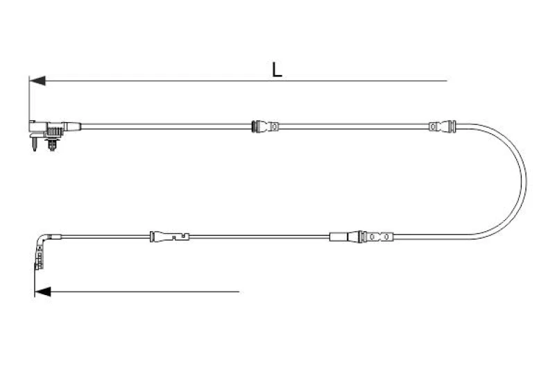 Image of Brake pad wear sensor Bosch 1 987 473 627