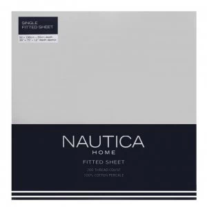 image of Nautica Fitted Sheet - White