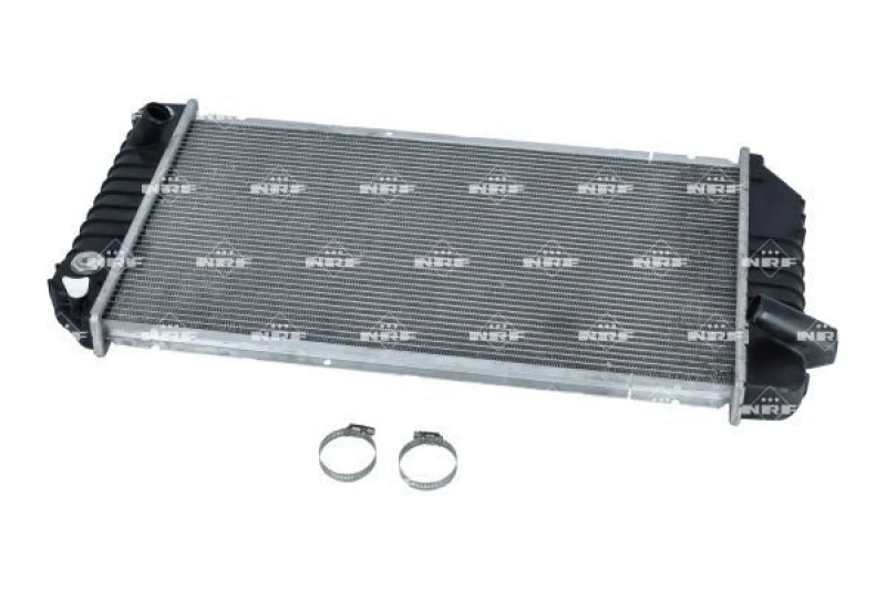 Image of NRF 56007 Engine radiator EASY FIT Brazed cooling fins, Aluminium, with mounting parts Aluminium Radiator,engine cooling (470)